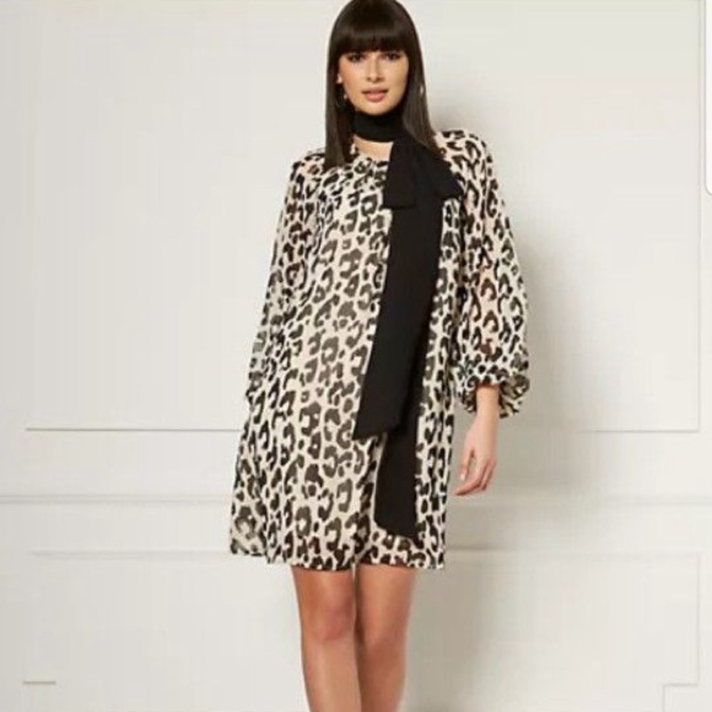 Eva Mendes New York & Company Women's Leopard Print Dress